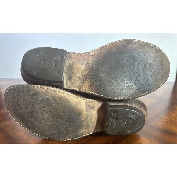 Full Leather Stewart Boot Co Rustic Brown Men’s 9EE Cowboy Ranch Hand Made Boot - Picture 16 of 16